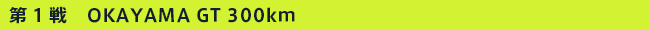 ��1�� OKAYAMA GT 300km RACE